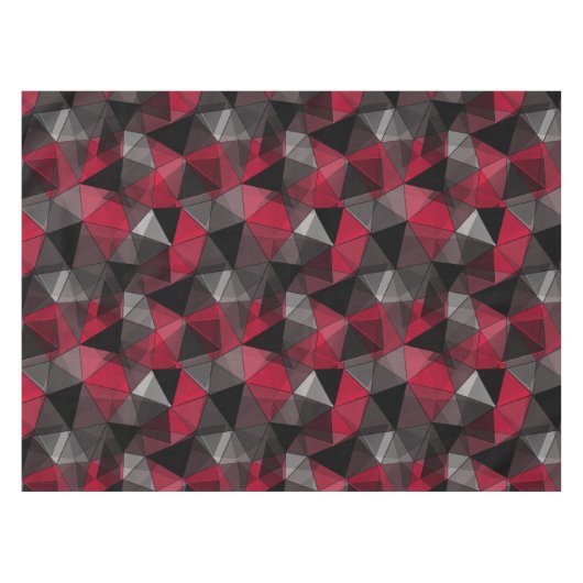 Abstrakt, schwarz und rot, Dreieck, geometrisch, b Tischdecke (Vorderseite (Horizontal))