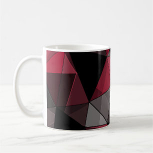 Abstrakt, schwarz und rot, Dreieck, geometrisch, s Kaffeetasse
