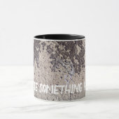 Abstrakt, schwarz und weiß (geknackte Wand) Tasse (Zentrum)