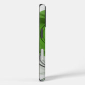 Abstrakt Schwarz und Weiß mit einem grünen Fraktal Case-Mate iPhone Hülle (Rückseite / Rechts)