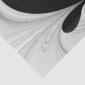 Abstrakt Schwarz und Weiß mit einem grünen Fraktal Seidenpapier (Ausschnitt)