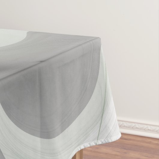 Abstrakt Schwarz und Weiß mit einem grünen Fraktal Tischdecke (Beispiel)