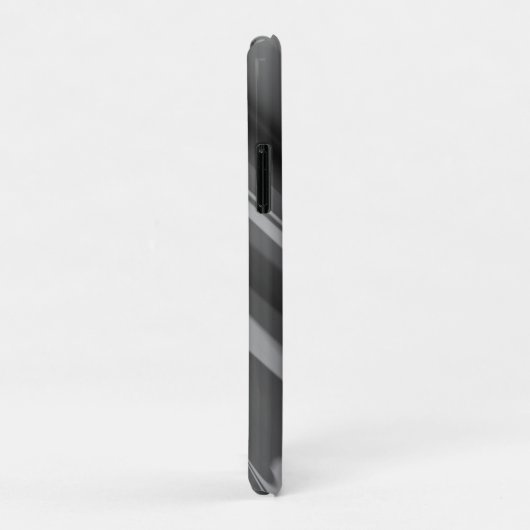 Abstrakt, schwarz und weiß, Name weiß Case-Mate iPhone Hülle (Hinten/Rechts)