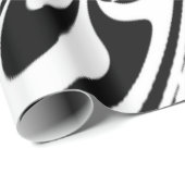 abstrakt Schwarz-Weiß Geschenkpapier (Rolleneckpunkt)