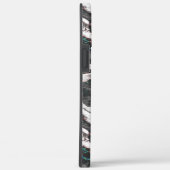 Abstrakt Schwarz/Weiß mit farbigen Details oder ve Case-Mate iPhone Hülle (Rückseite / Rechts)