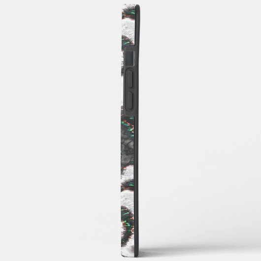 Abstrakt Schwarz/Weiß mit farbigen Details oder ve Case-Mate iPhone Hülle (Rückseite / Links)