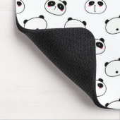 Abstrakt Schwarz-Weiß-Panda Mousepad (Ecke)
