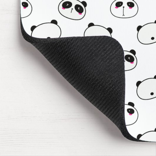 Abstrakt Schwarz-Weiß-Panda Mousepad (Ecke)