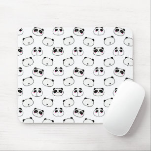 Abstrakt Schwarz-Weiß-Panda Mousepad