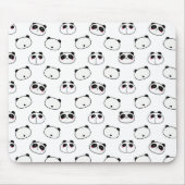 Abstrakt Schwarz-Weiß-Panda Mousepad (Vorne)