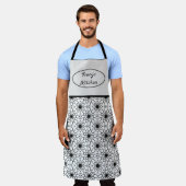 Abstrakt Schwarz/Weiß Schürze (Getragen)