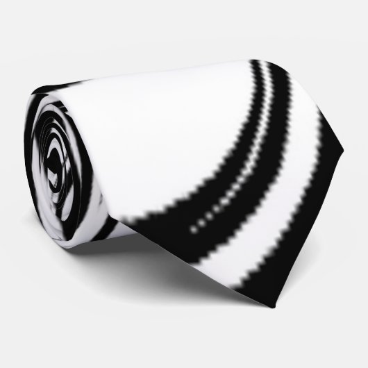 abstrakt Schwarzweiß Krawatte (Gerollt)