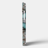 Abstrakt Sci-fi Turquoise Star Windmill Case-Mate iPhone Hülle (Rückseite / Links)
