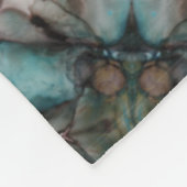 Abstrakt Sci-fi Turquoise Star Windmill Fleecedecke (Ecke)