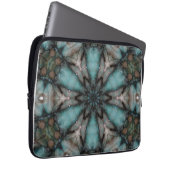 Abstrakt Sci-fi Turquoise Star Windmill Laptopschutzhülle (Vorne Rechts)
