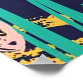 Abstrakt Scribble Doodle Poster (Ecke)