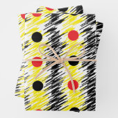 Abstrakt Scribble Polka Dot Geschenkpapier Set (Beispiel)
