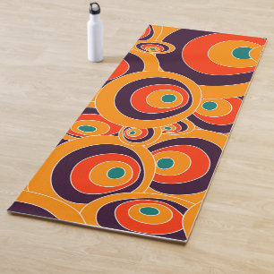 Abstrakt Seamless Colorful Ovals Yoga Mat - Modern Yogamatte