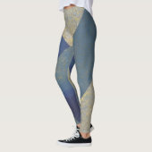 Abstrakt Seascape Fractured Zig Zag Waves 09 Leggings (Links)