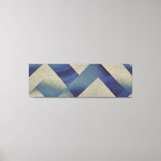 Abstrakt Seascape Fractured Zig Zag Waves 09 Leinwanddruck (Vorderseite)