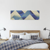 Abstrakt Seascape Fractured Zig Zag Waves 09 Leinwanddruck (Insitu (Schlafzimmer))