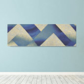 Abstrakt Seascape Fractured Zig Zag Waves 09 Leinwanddruck (Insitu (Holzboden))