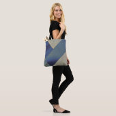 Abstrakt Seascape Fractured Zig Zag Waves 09 Tasche (Am Model)