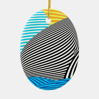 Abstrakt - Segeln Keramik Ornament