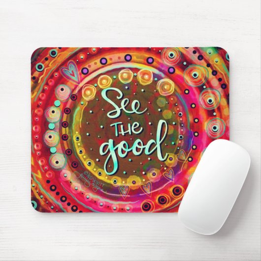 Abstrakt sehen Sie die gute Zitatinkrivität Mousepad (Mit Mouse)