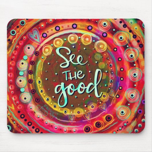 Abstrakt sehen Sie die gute Zitatinkrivität Mousepad (Vorne)