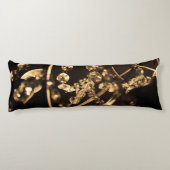 Abstrakt Sepia Crystal Chandelier Seitenschläferkissen (Rückseite)