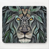 Abstrakt Shabby Chic King Lion Mousepad (Vorne)