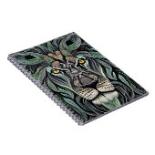Abstrakt Shabby Chic King Lion Notizblock (Rechte Seite)