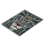 Abstrakt Shabby Chic King Lion Notizblock (Linke Seite)
