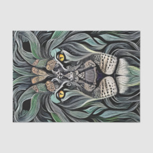 Abstrakt Shabby Chic King Lion Seidenpapier