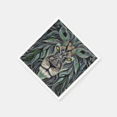 Abstrakt Shabby Chic King Lion Serviette (Ecke)