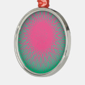 abstrakt silbernes ornament (Links)