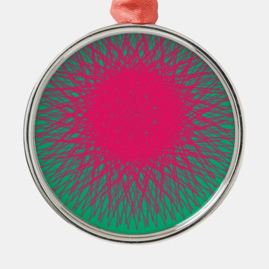 abstrakt silbernes ornament (Vorne)
