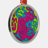 abstrakt silbernes ornament (Rechts)