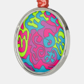 abstrakt silbernes ornament (Links)