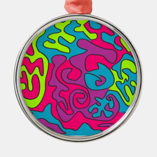 abstrakt silbernes ornament (Vorne)