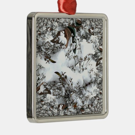 Abstrakt Silbernes Ornament (Rechts)