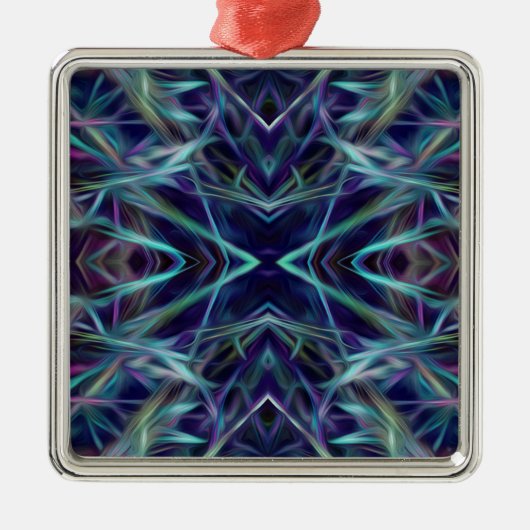 Abstrakt Silbernes Ornament (Vorne)