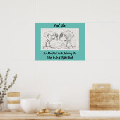 Abstrakt Sketch Paul Klee Two Men Meet Poster (Küche)