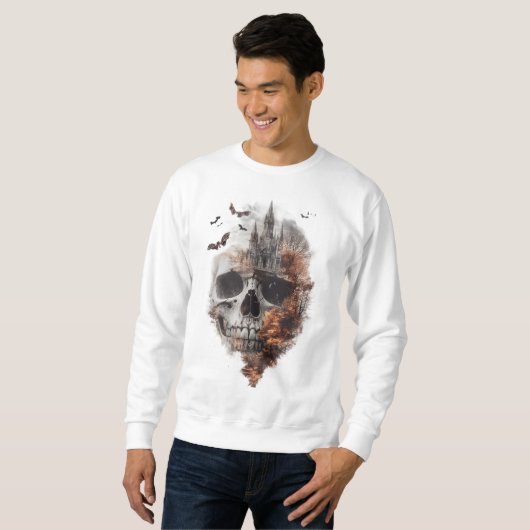 Abstrakt Skull Art Sweatshirt (Vorne ganz)
