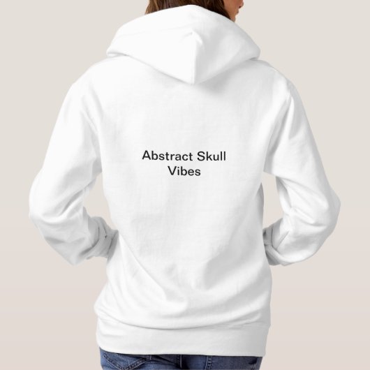 Abstrakt Skull Vibes Hoody Design von Li Tech (Rückseite)