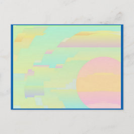 Abstrakt Sky Art Postcard Postkarte