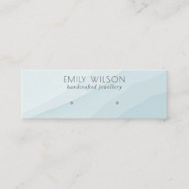 Abstrakt Sky Blue Waves Stuhlvorschau Mini Visitenkarte