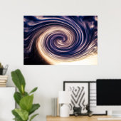 Abstrakt Sky Twirl Poster (Heimbüro)