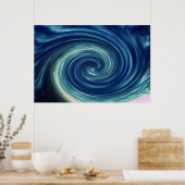 Abstrakt Sky Twirl Poster (Küche)